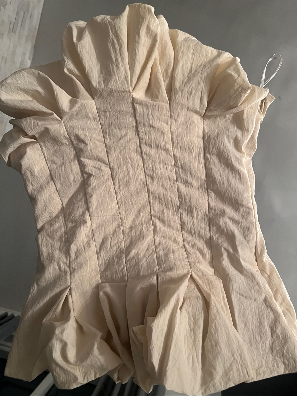 H&M Edition Women's Cream strapless tube top